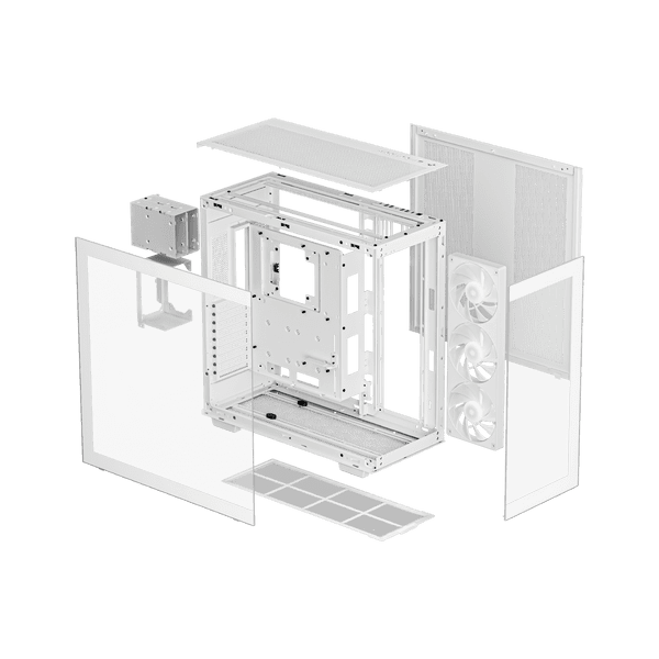 DeepCool CH780 Panoramic Mid Tower White Case