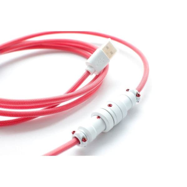 Ducky Premicord Apple Red Premium Coiled Keyboard Cable