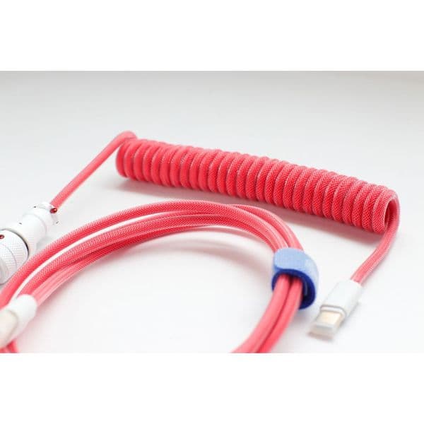 Ducky Premicord Apple Red Premium Coiled Keyboard Cable