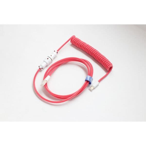 Ducky Premicord Apple Red Premium Coiled Keyboard Cable