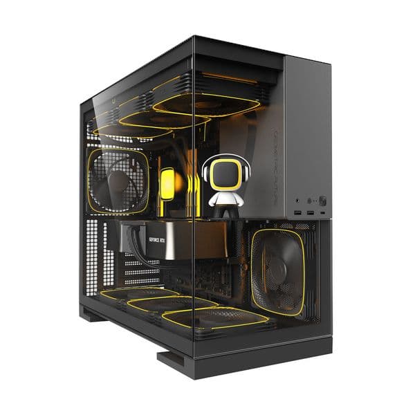Geometric Future Model 5 Black/Grey Mid Tower Case