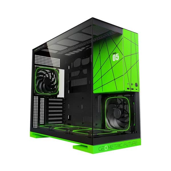 Geometric Future Model 5 NVidia Limited Edition + 5xARGB Fans Mid Tower Case