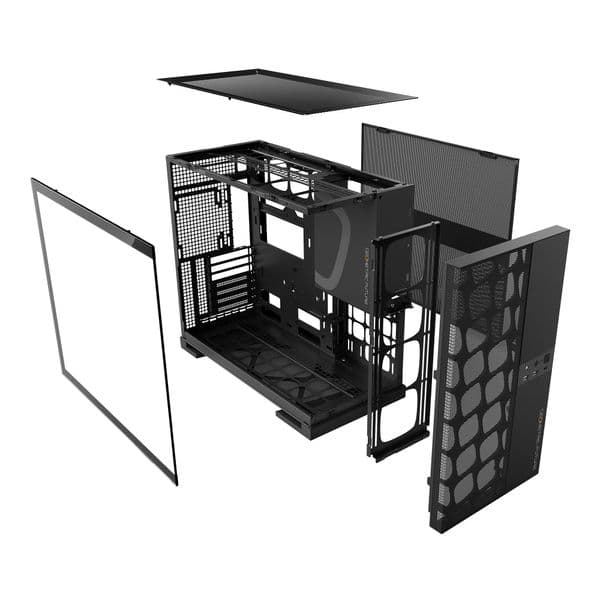 Geometric Future Model 5 Vent Black + 5x ARGB Fans Mid Tower Case