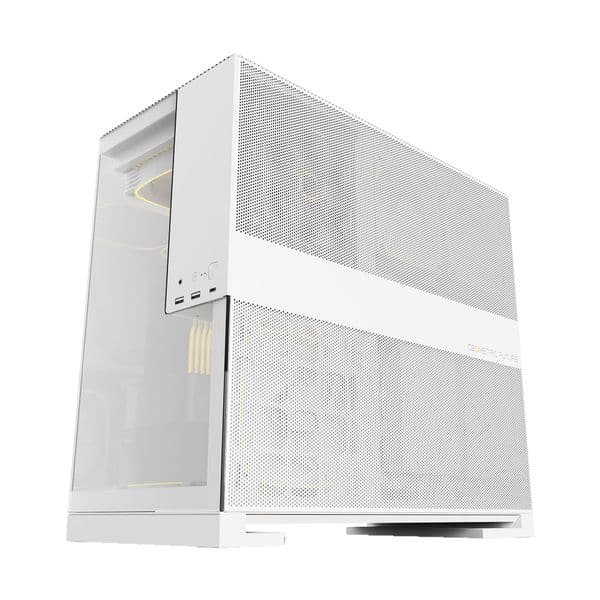 Geometric Future Model 5 White + 5xARGB Fans Mid Tower Case