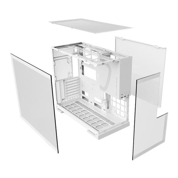 Geometric Future Model 5 White + 5xARGB Fans Mid Tower Case