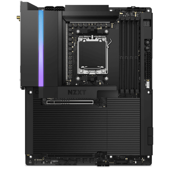 N9 X870E Motherboard - AMD X870E Chipset with Wi-Fi and Black Cover