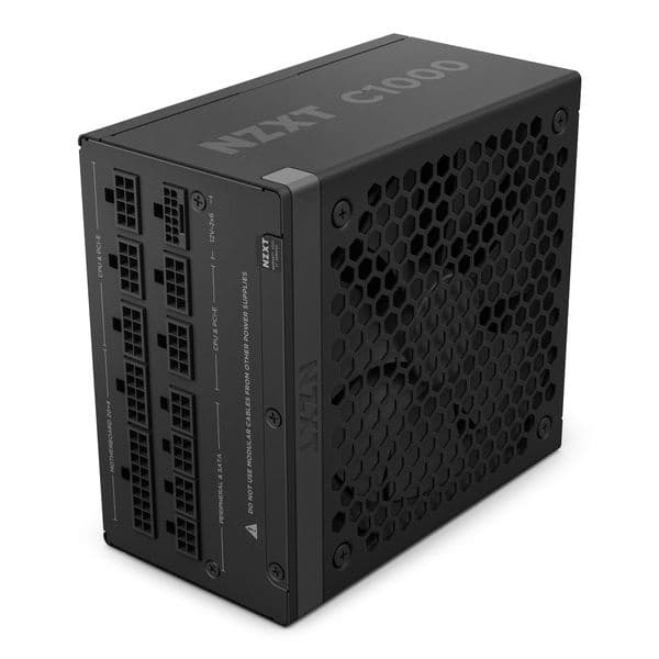 NZXT C1000w 80 Plus Gold ATX 3.1 Fully Modular Power Supply Black