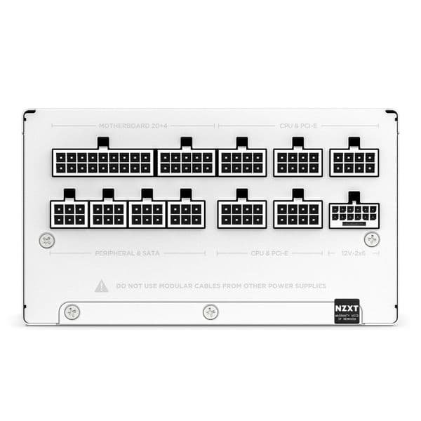 NZXT C850w 80 Plus Gold ATX 3.1 Fully Modular Power Supply White