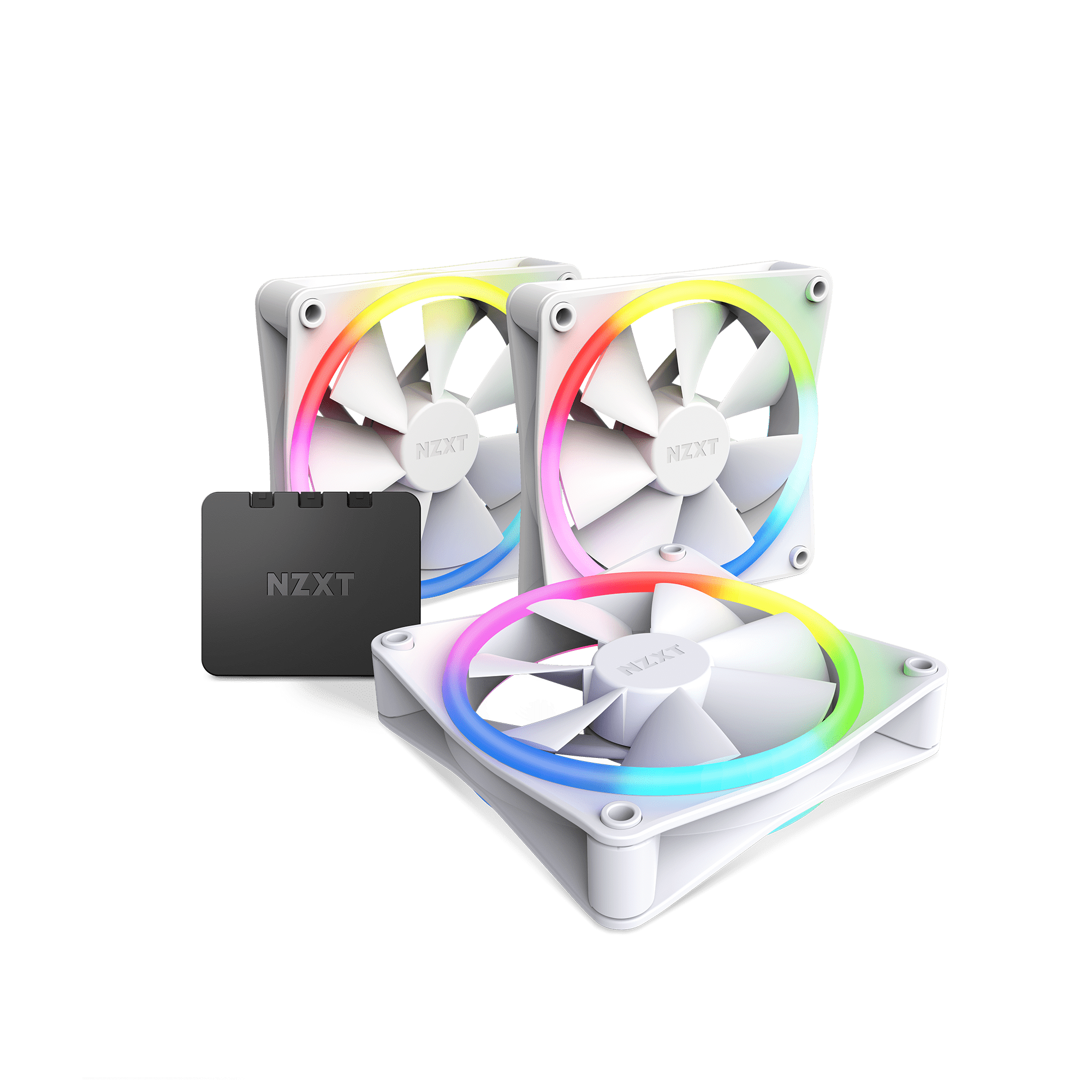 NZXT F120 RGB DUO WHITE 3個入×2個　㉟ NZXT F120 RGB DUO 120mm Triple Pack White