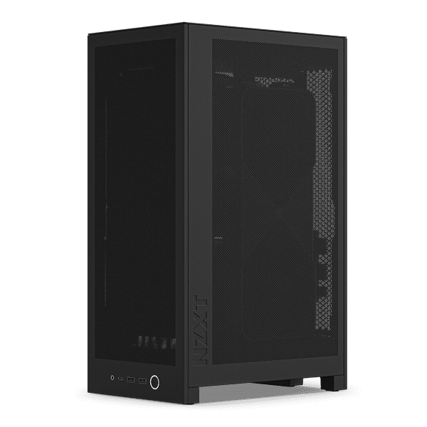 NZXT H2 Flow Mini-ITX SFF Case with PCIe 5.0 Riser Cable - All Black