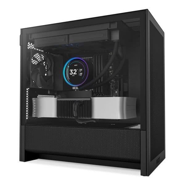 NZXT H3 Flow Micro ATX Airflow Case - All Black