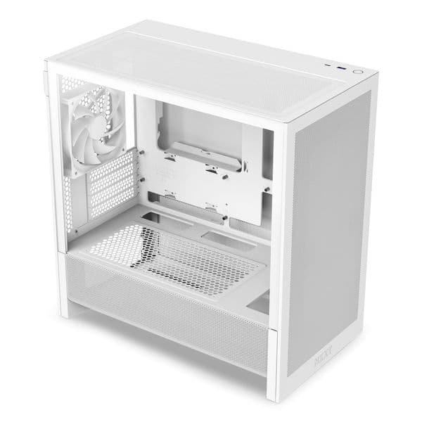 NZXT H3 Flow Micro ATX Airflow Case - All White