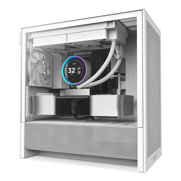 NZXT H3 Flow Micro ATX Airflow Case - All White