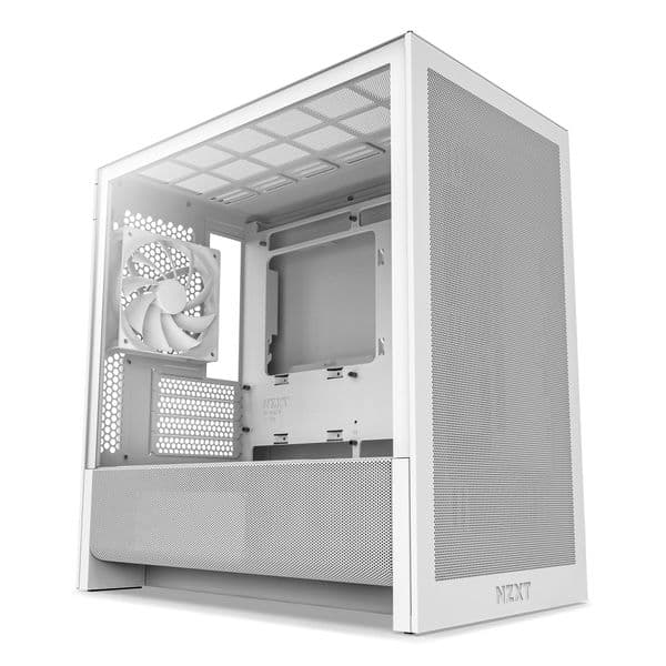 NZXT H3 Flow Micro ATX Airflow Case - All White