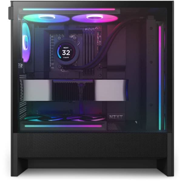 NZXT H5 Flow RGB (2024) Mid Tower Case - Black