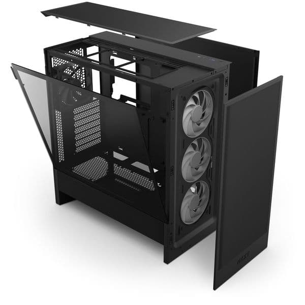 NZXT H5 Flow RGB (2024) Mid Tower Case - Black