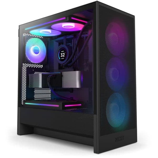 NZXT H5 Flow RGB (2024) Mid Tower Case - Black