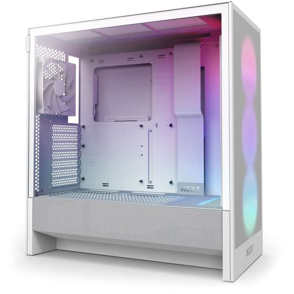 NZXT H5 Flow RGB (2024) Mid Tower Case - White