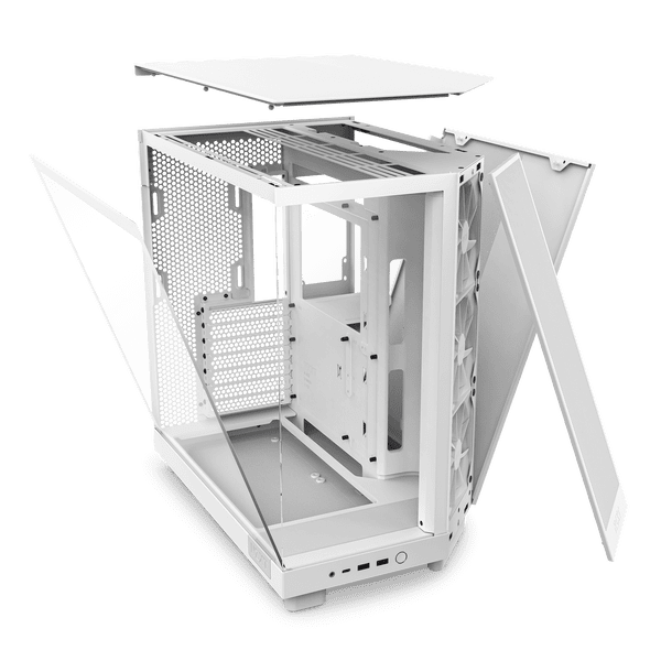 NZXT H6 Flow Compact Dual Chamber Mid Tower Case White