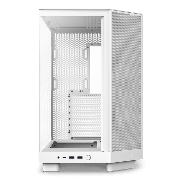 NZXT H6 Flow RGB Compact Dual Chamber Mid Tower Case White