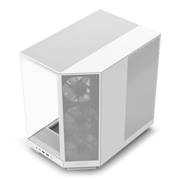 NZXT H6 Flow RGB Compact Dual Chamber Mid Tower Case White