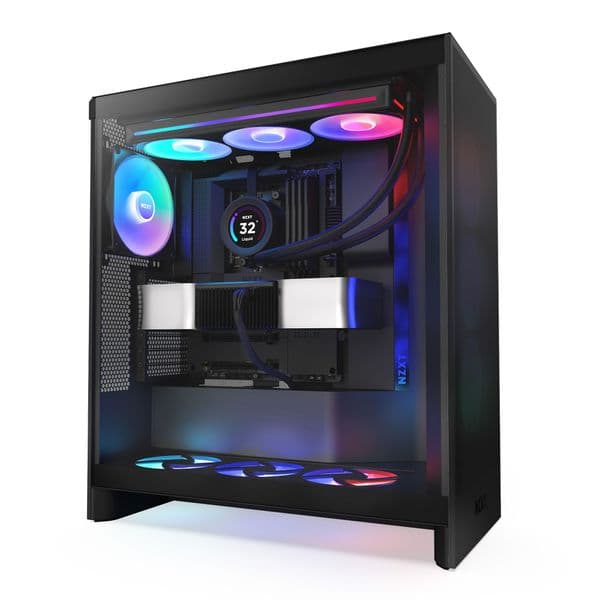 NZXT H7 Flow RGB (2024) Black Mid Tower Case