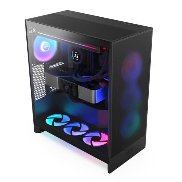 NZXT H7 Flow RGB (2024) Black Mid Tower Case
