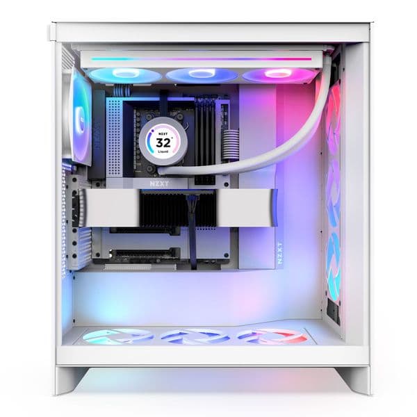 NZXT H7 Flow RGB (2024) White Mid Tower Case