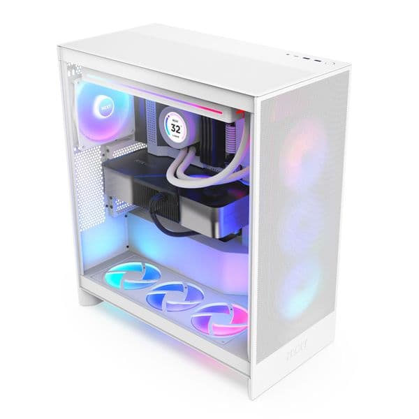 NZXT H7 Flow RGB (2024) White Mid Tower Case