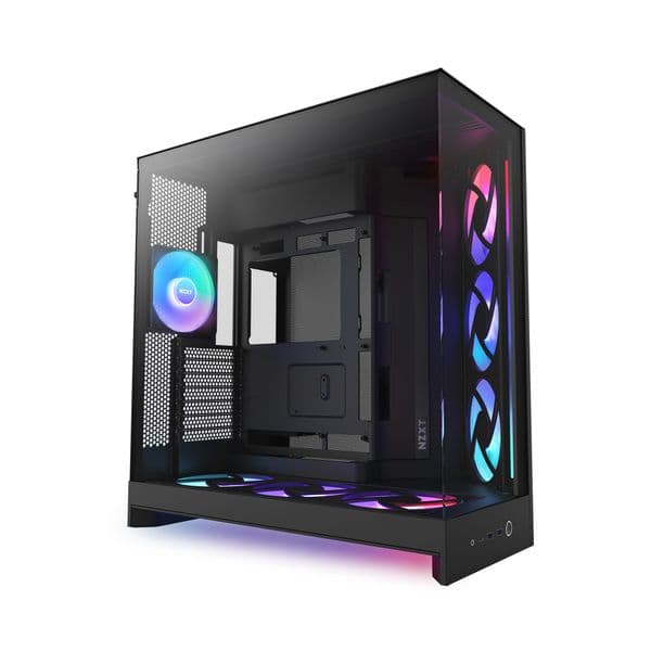 NZXT H9 Air Flow (2025) Large Dual-Chamber Black RGB+ Mid Tower Case