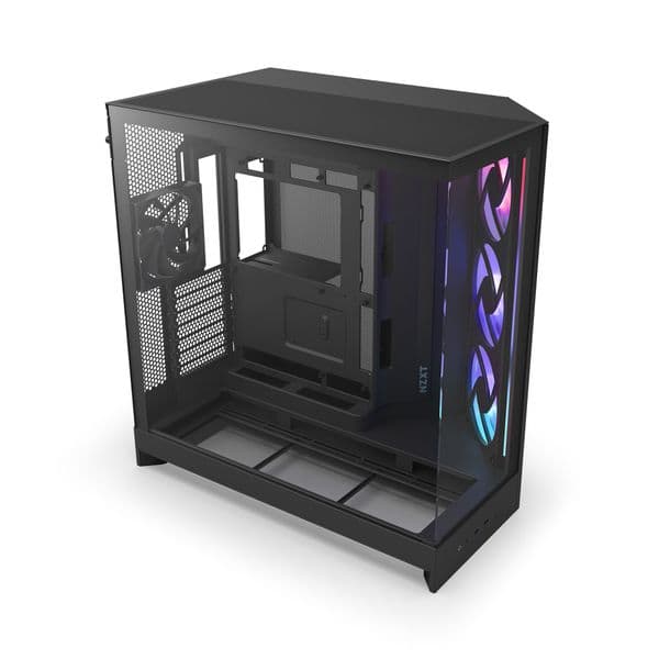 NZXT H9 Air Flow (2025) Large Dual-Chamber Black RGB Mid Tower Case