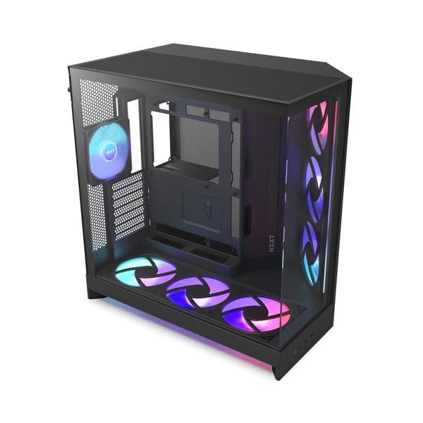 NZXT H9 Air Flow (2025) Large Dual-Chamber Black RGB+ Mid Tower Case