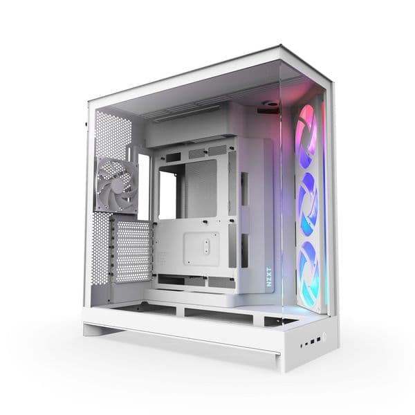 NZXT H9 Air Flow (2025) Large Dual-Chamber White RGB Mid Tower Case