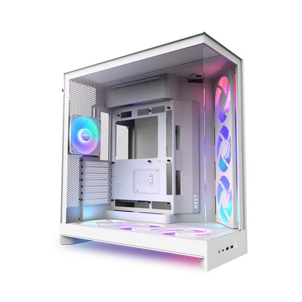 NZXT H9 Air Flow (2025) Large Dual-Chamber White RGB+ Mid Tower Case