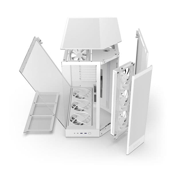 NZXT H9 Air Flow (2025) Large Dual-Chamber White RGB+ Mid Tower Case