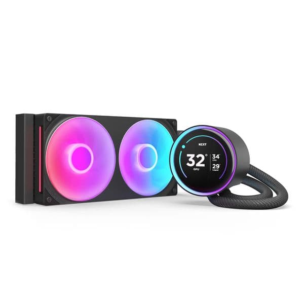 NZXT Kraken 240 Elite V2 2024 Black with RGB fans CPU Liquid Cooler