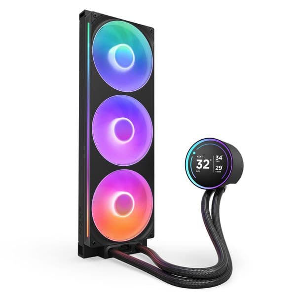 NZXT Kraken 420 Elite V2 Black with RGB fans CPU Liquid Cooler