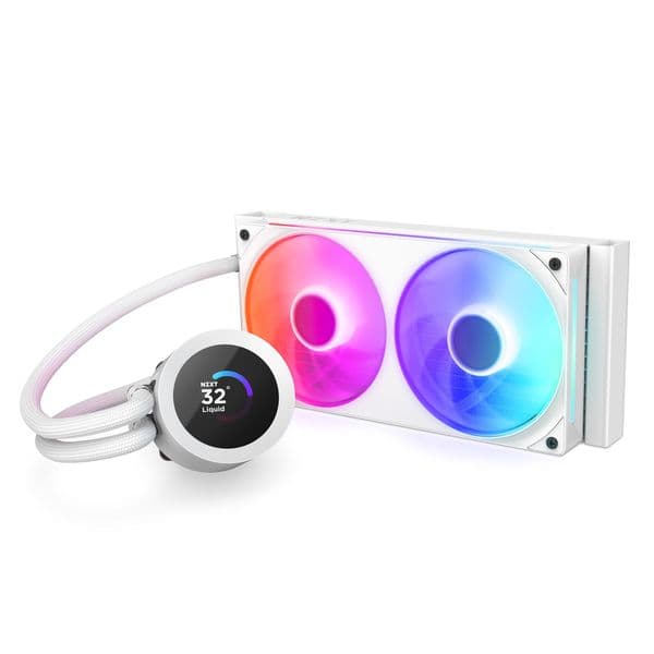 NZXT Kraken Plus 240 v2 White with RGB Fans CPU Cooler