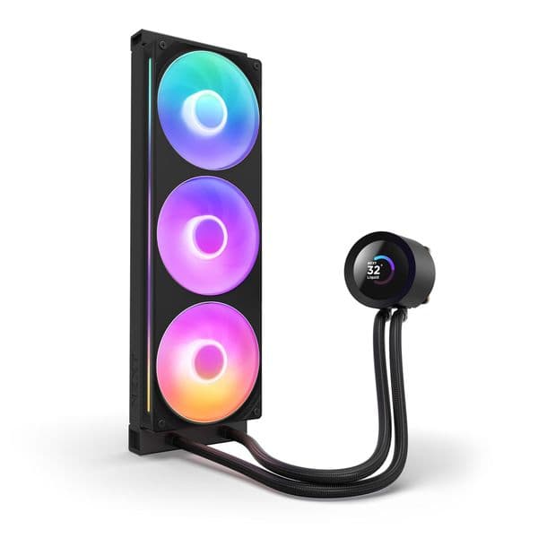 NZXT Kraken Plus 360 v2 Black with RGB Fans CPU Cooler
