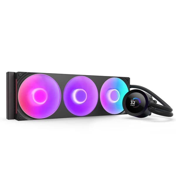 NZXT Kraken Plus 360 v2 Black with RGB Fans CPU Cooler
