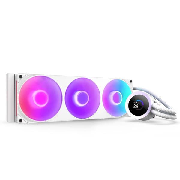 NZXT Kraken Plus 360 v2 White with RGB Fans CPU Cooler