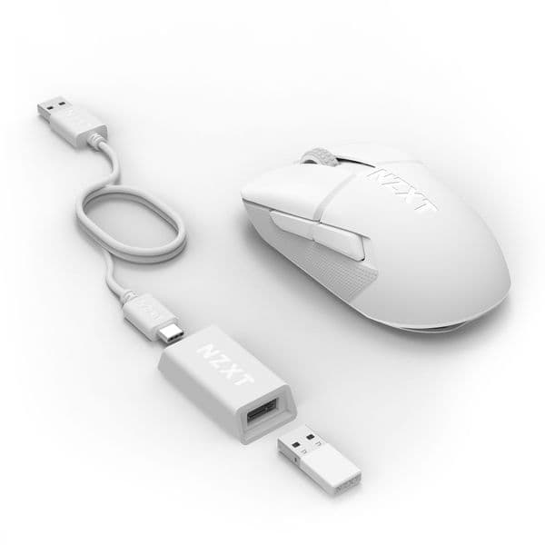 NZXT Lift Elite Wireless Gaming Mouse White