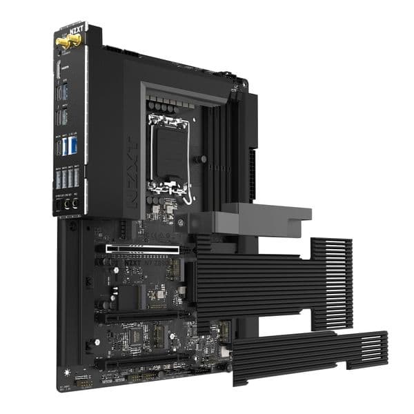 NZXT N7 Z890 Gaming Motherboard - Intel Z890 Chipset with Wi-Fi and Black Cover