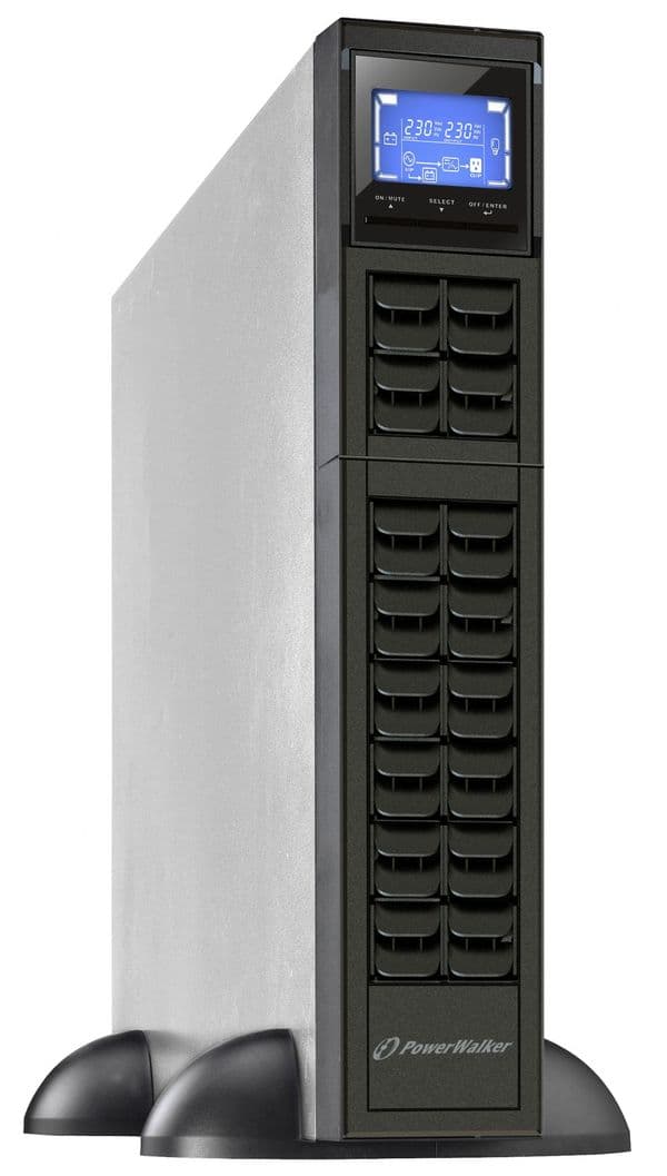 PowerWalker VFI 2000 CRM LCD IEC/UK UPS 1600W Rack with Hot-Swappable Batteries