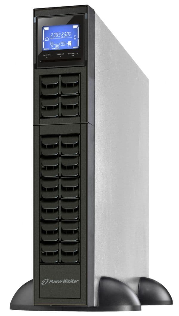 PowerWalker VFI 3000 CRM LCD IEC/UK UPS 2400W Rack with Hot-Swappable Batteries