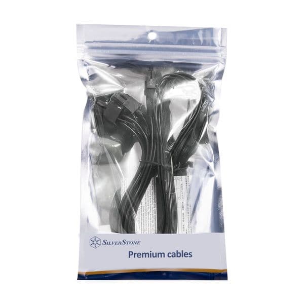 Silverstone 2 x EPS 8 Pin (PSU) to 12+4 Pin (GPU) 12V-2x6 PCIe Gen5 Cable