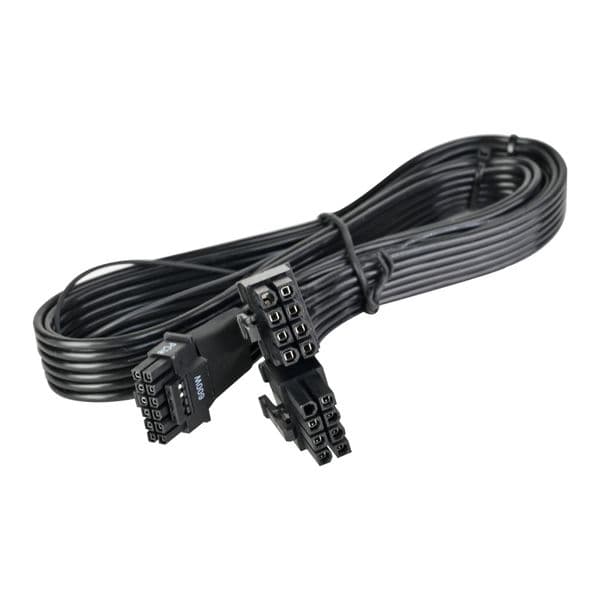 Silverstone 2 x EPS 8 Pin (PSU) to 12+4 Pin (GPU) 12V-2x6 PCIe Gen5 Cable