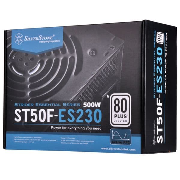 Silverstone 500w Strider Essential Series 80Plus PSU