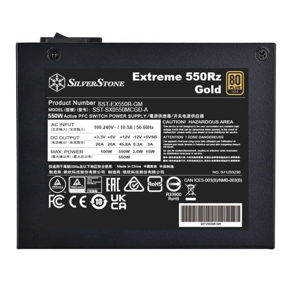 Silverstone 550w Extreme Series SFX Gold Modular Power Supply