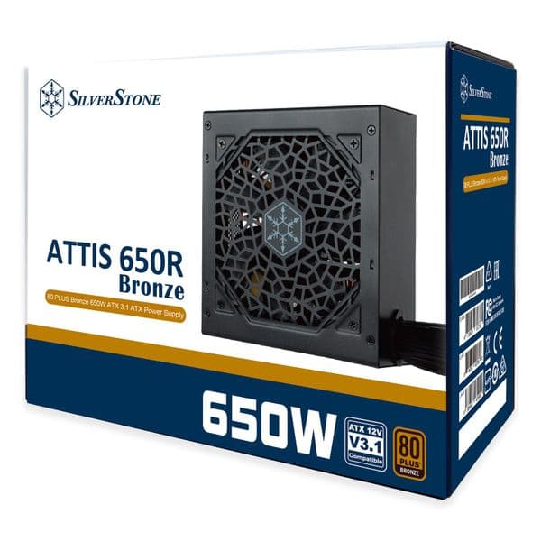 Silverstone ATTIS 650R ATX 3.1 / PCIe 5.0 Bronze Power Supply